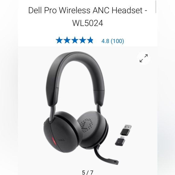 Dell Pro Wireless ANC Headset WL5024 - Picture 3 of 5